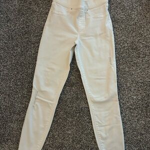 SPANX Women's Cream Skinny Jeans